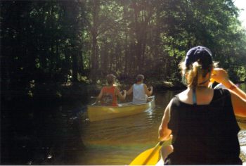 Canoeing on a bayou in Louisiana